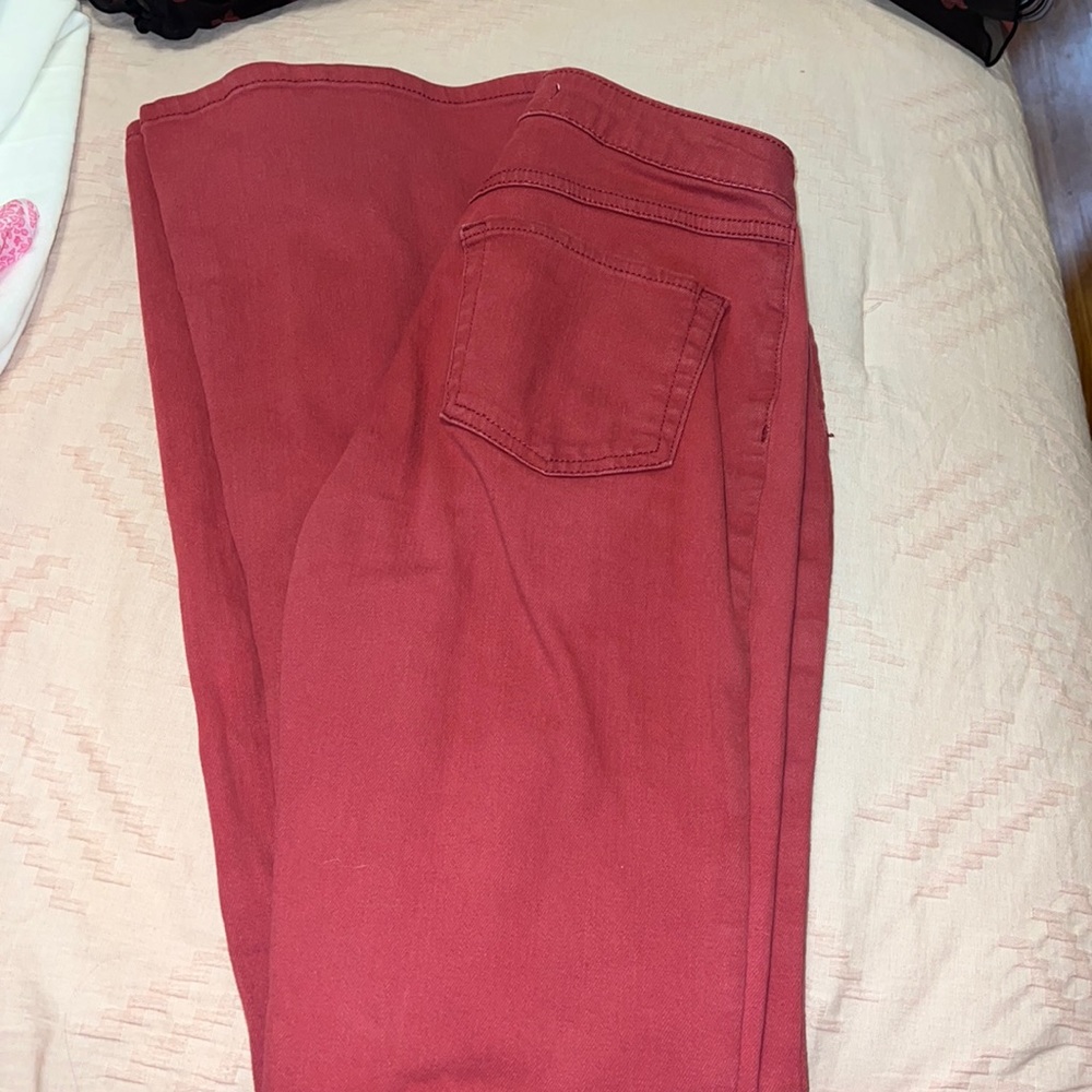 Red flare jeans !
